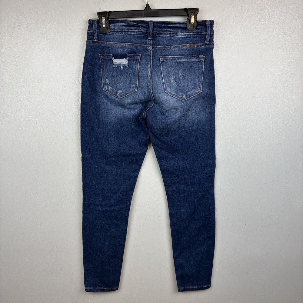 KanCan Jeans‎ Womens 7/27 Medium Wash Blue Distressed Skinny Stretch KC2508M - Picture 2 of 11